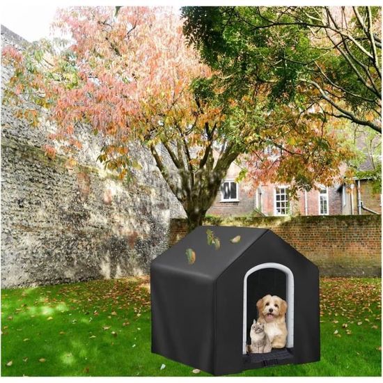 Rilime Housse de niche chauffante et isolée pour chiens de grande taille à l