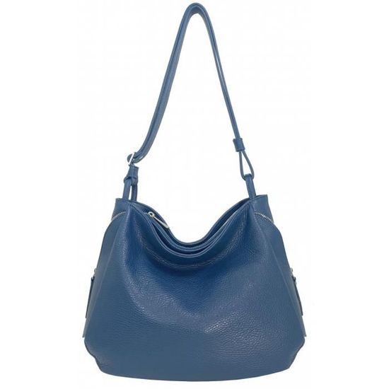Sac à Main Sacoche En Cuir Gris Sylvain Lefebvre - Bandoulière - Occasion