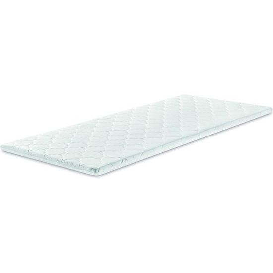Surmatelas 140x190 Cm Mousse à Mémoire De Forme Tissu Respirant