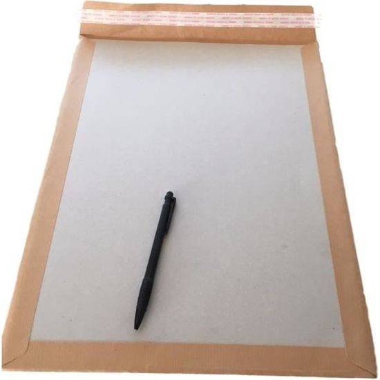 10 Buste Rigide C3/A3 320x430 Mm - Cartone Marrone, Per Documenti Non Piegabili - Foto 2