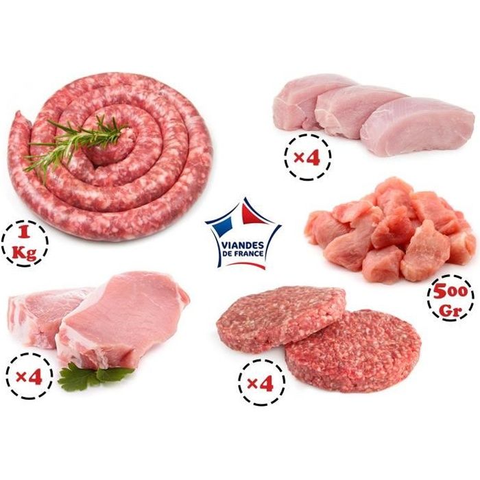 Colis de Viande Économique 3,6 Kg - Viande Française de qualité à prix malin !