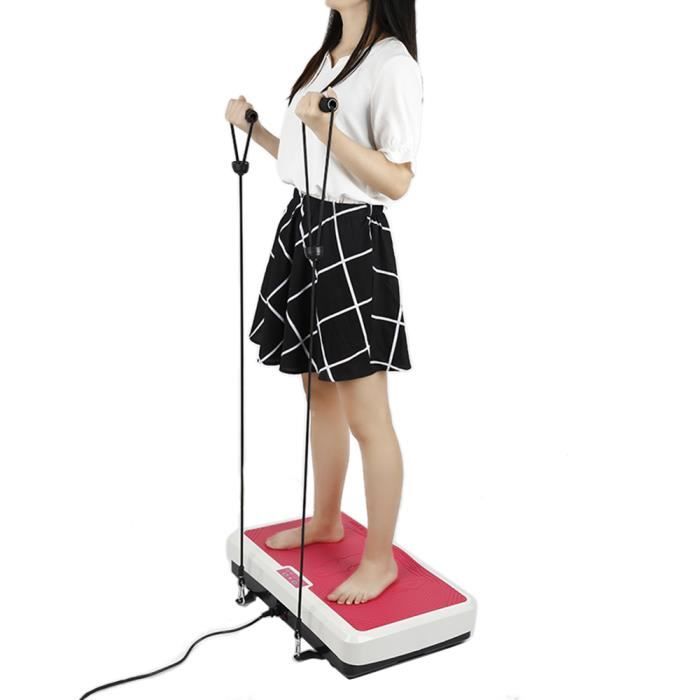 WISS-Home Vibration Plate, Plateforme vibrante oscillante - 200W - Rose