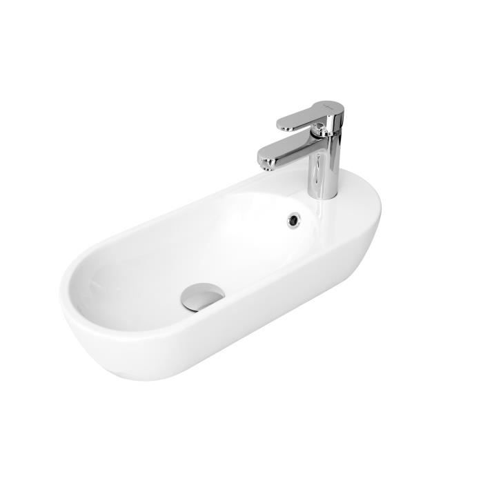 Vasque Pyrogue Blanc Timbre D'office