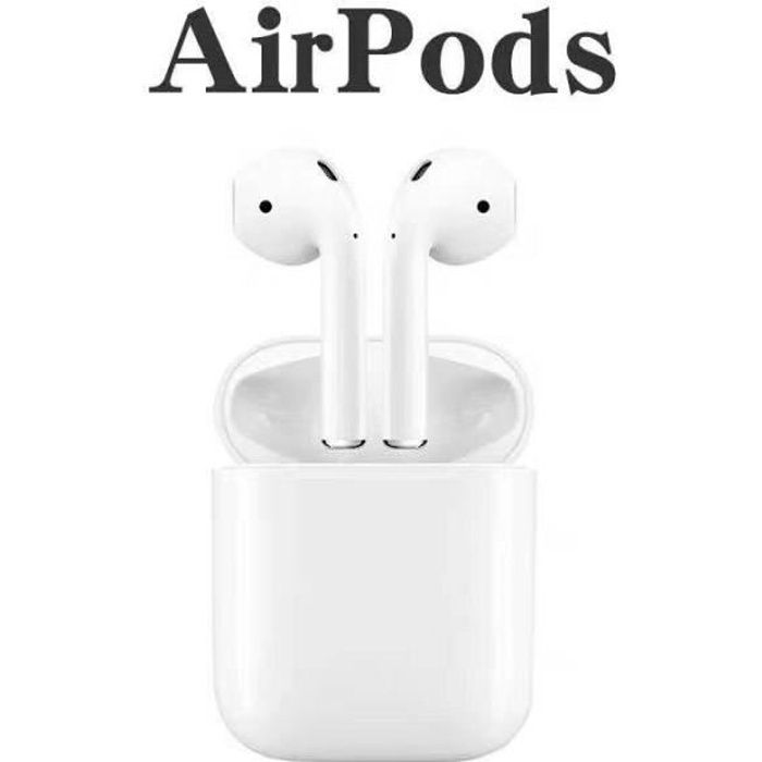 APPLE Écouteurs AirPods 2 avec étui de charge sans fil