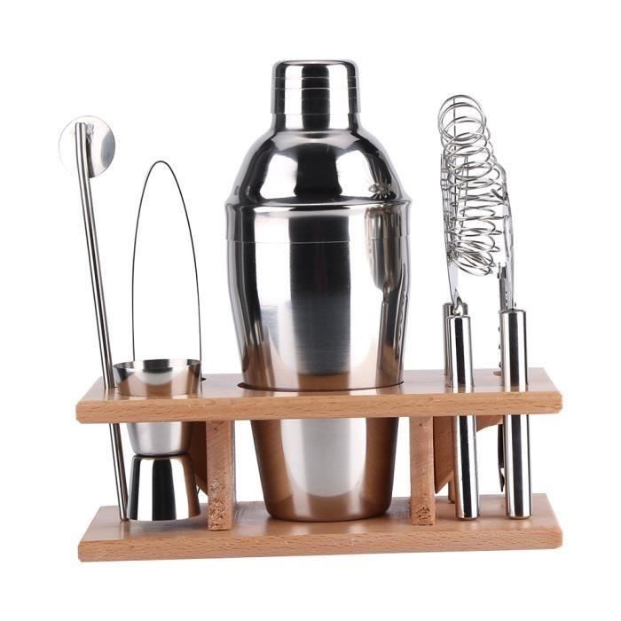 HT 1 Set Mitigeur De Cocktail 8Pcs Outils De Cocktails En Acier Inoxydable Pour Cuisine, Bar, Restaurant (550M...... - HTCYD821A3101