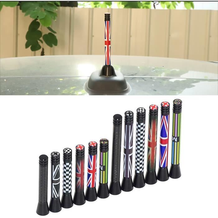 Union Jack-antenne aérienne de Radio - Pour toit de voiture, antenne fm pour Mini Cooper S - Modèle: De Color 10.7CM - ANQCCTA01240