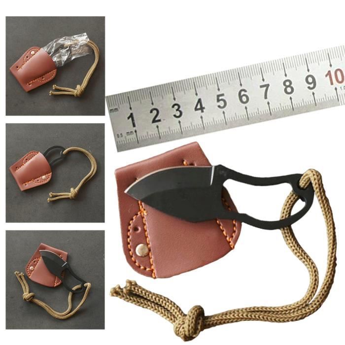 PLUS Outil de randonnée EDC équipement Mini couteau de poche Portable couteau à griffes camping extérieur Gadget survie auto-défense