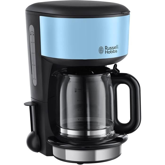 Russell Hobbs 20136-56 Colours Plus Cafetière, 1000 W, 1.25 liters, Bleu/Noir