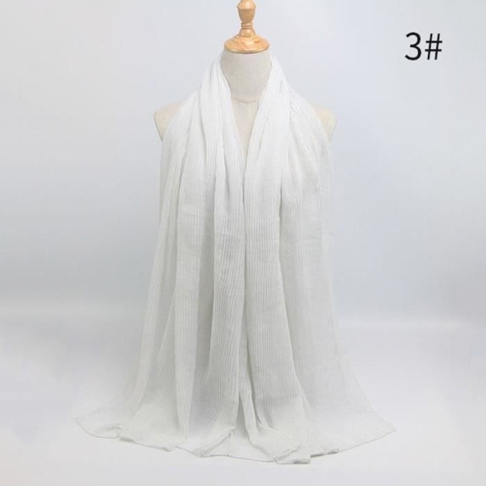 Foulard hijab en coton froissé, écharpe douce, écharpe chaude, écharpe chaude, châle, 25 couleurs, Design hiver, tendanc DY5171