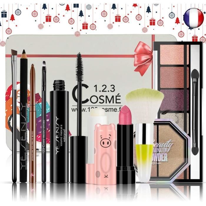 COFFRET DE MAQUILLAGE Coffret de Noel Maquillage - 10 Essentiels de maquillage Dans une boite Box Spéciale Noël99