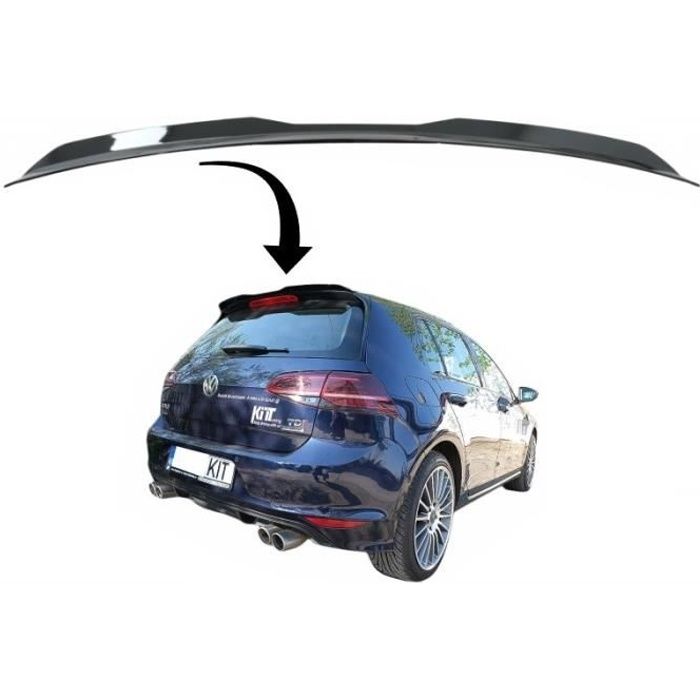 Ailerons toit l'aile coffre pour VW Golf 7 et 7.5 12-20 Facelift GTI Look Black
