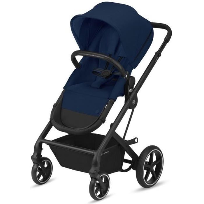 CYBEX Poussette Gold Balios S 2 - Dès la naissance - Jusqu'à 22kg -Dossier réglable+siège réversible -Roues à suspensions - Bleu