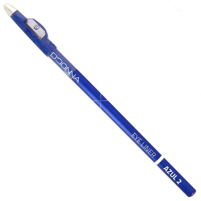 D'Donna - Crayon eye-liner Bleu 2 bouchon taille crayon - 1,5g