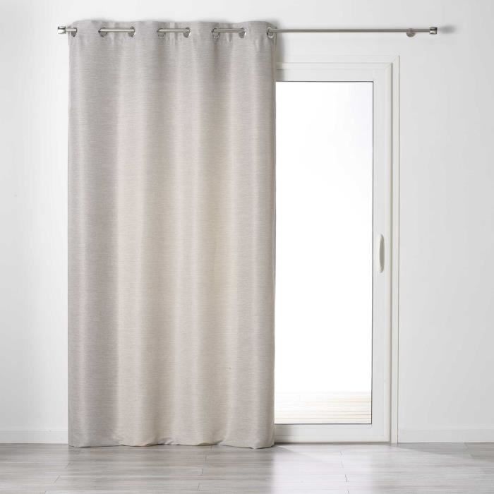 Rideau a oeillets 140 x 240 cm tamisant chambray glory Lin