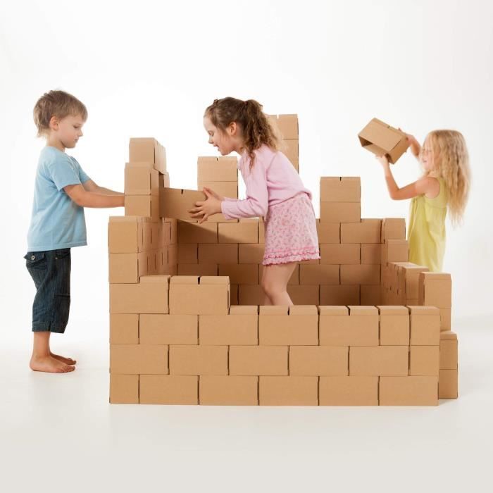 Des blocs de construction géants - jeu de construction comprenant 100 blocs de taille XXL, des cadeaux pour garçons et filles,