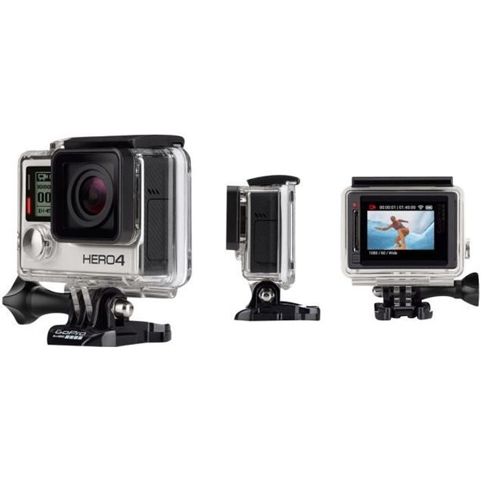 GoPro HERO4 Black Edition Motorsport caméra de poche fixable 4K - 30 pi-s 12.0 MP Wi-Fi, Bluetooth sous-marin jusqu'à 40 m
