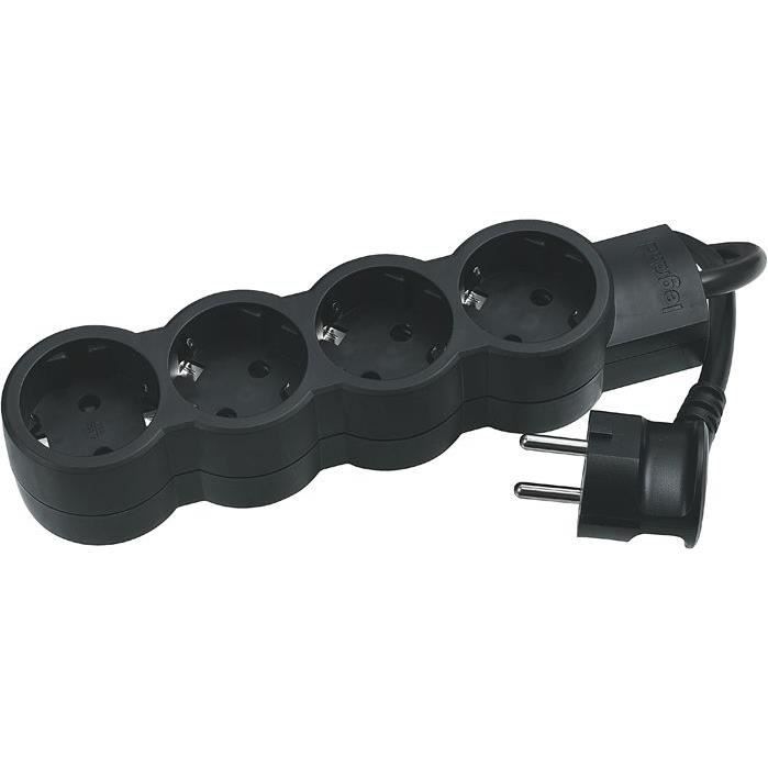 LEGRAND Bloc 4x2 P+T 1.5 m - Noir