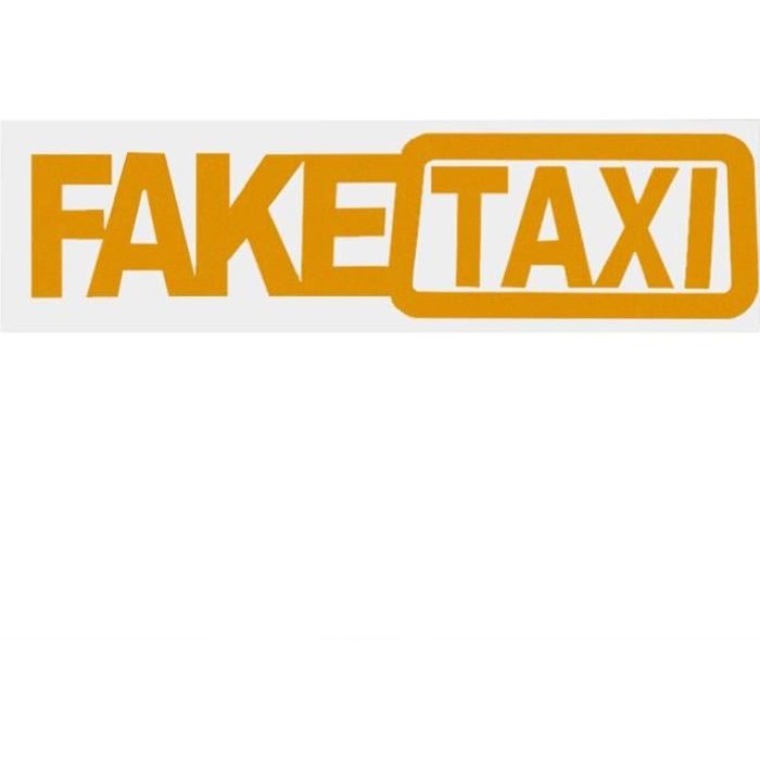 Drôle FAKE TAXI voiture Stickers universels drôles autocollants et décalcomanies Car Styling Autocollants d'avertissement