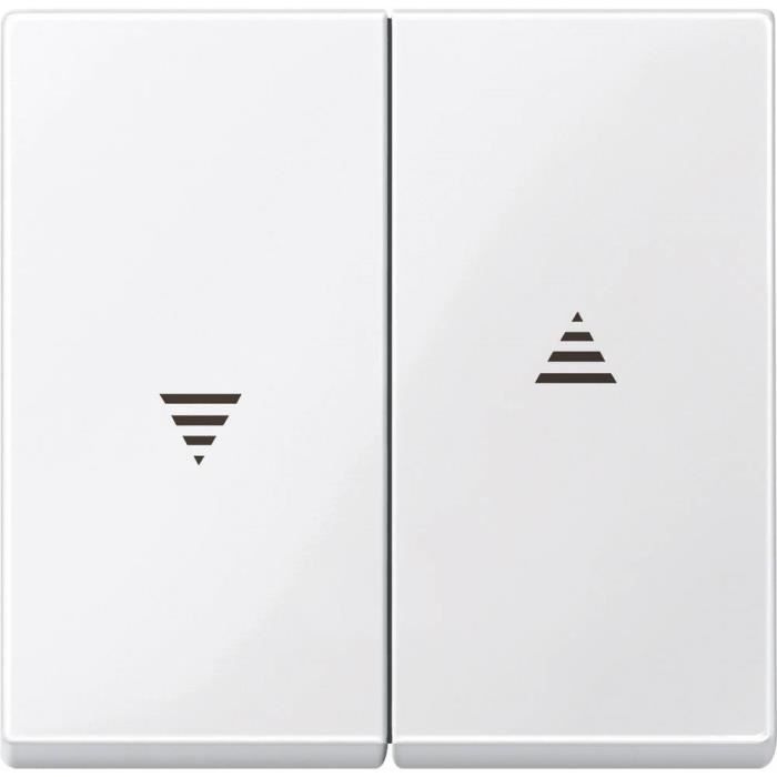 Interrupteur pour stores Merten 432419 System M, 1-M, M-Smart, M-Plan, M-Creativ blanc polaire brillant