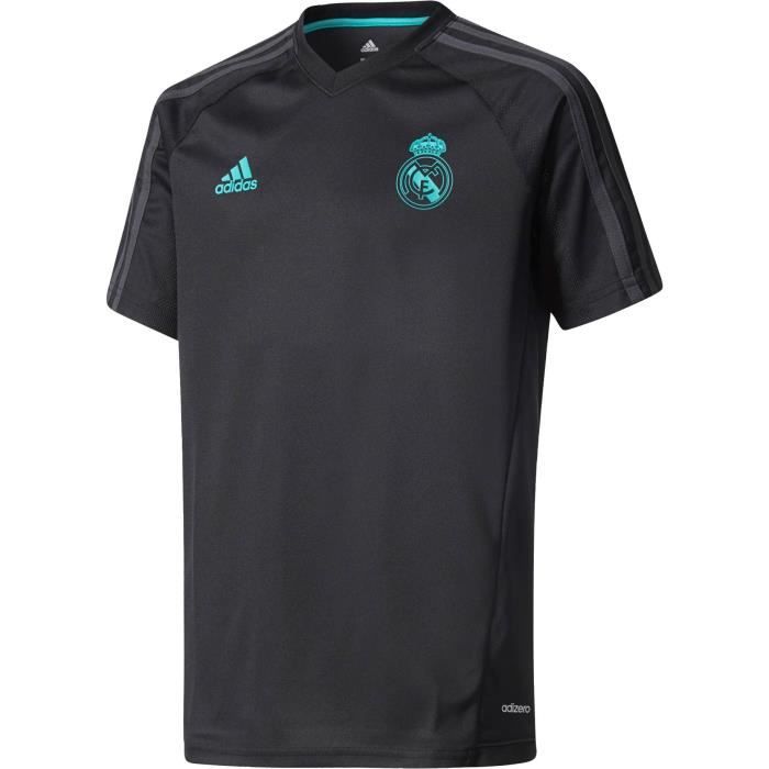 ADIDAS Maillot de football Real Traning Top 17 - Enfant garçon - Noir