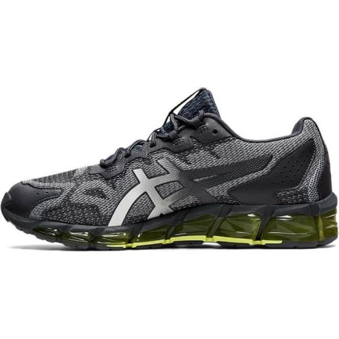 Basket Asics GEL QUANTUM 360 6 - Réf. 1201A062-021. Couleur : Gris, Noir. Détails. - Empeigne en maille. - Détail Asics sur la