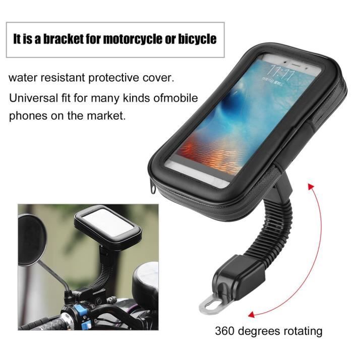 Support de Téléphone de Moto Vélo Sac Étanche Navigation GPS Titulaire