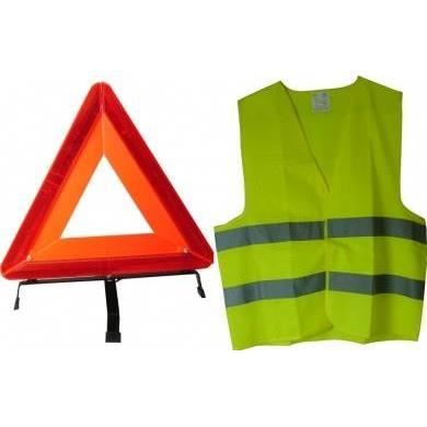 Kit de sécurité routière AVERTISSEMENT Triangle gilet