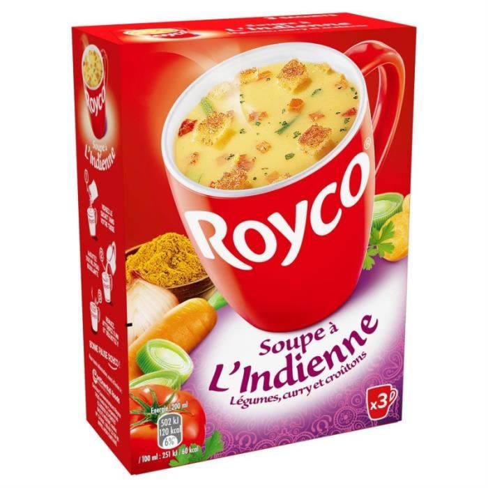 ROYCO - Soupe À L'Indienne 75G - Lot De 4