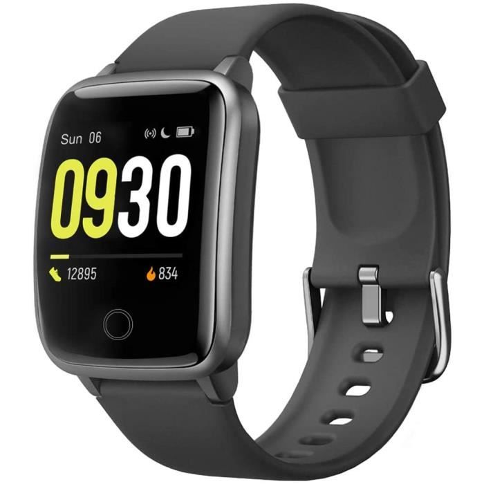 Montre intelligente Fitness Tracker Surveillance de la fréquence cardiaque Montre numérique de sport pour téléphones Android et télé