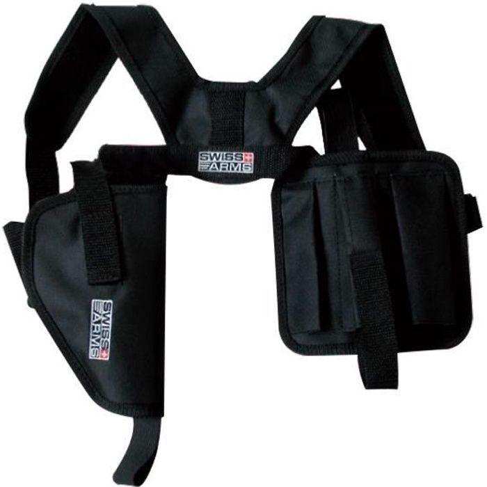 HOLSTER HORIZONTAL SHOULDER DE POITRINE AMBIDEXTRE POUR REPLIQUE