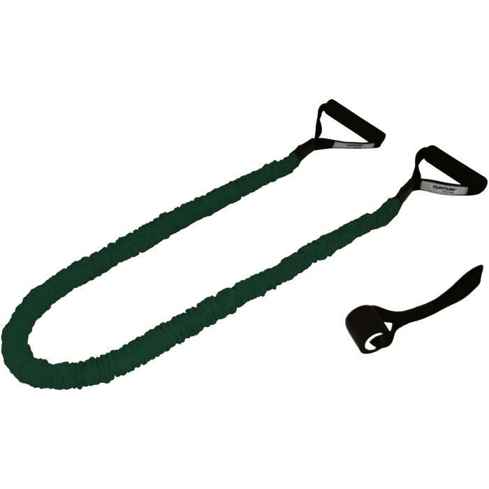 TUNTURI Set élastiques de musculation gainés tubing moyen, vert