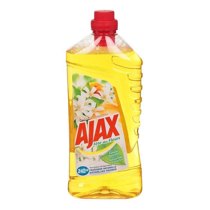 AJAX Nettoyant multi-usages Fleur d'oranger - Nettoie en profondeur - 1,250 L