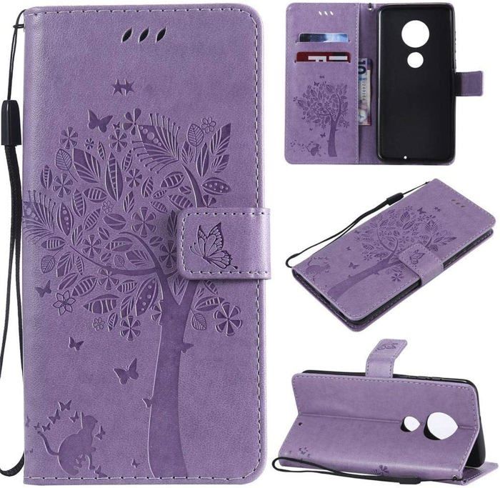 Housse Portefeuille Motorola Moto G10/G30 - Motif Chat/chien, Portecartes, Support Intégré