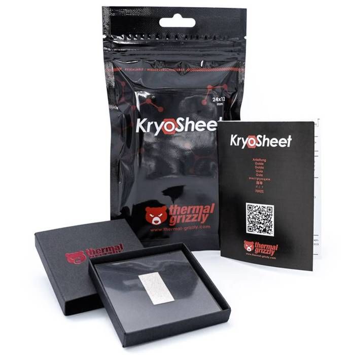 Pad thermique - Thermal Grizzly - KryoSheet - 0.2 mm - 24 mm x 12 mm - Haute performance