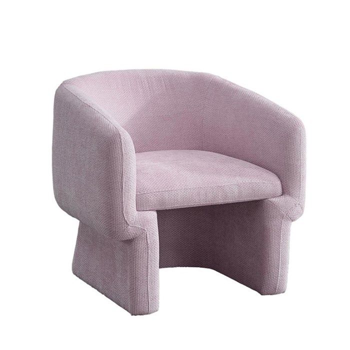 KAYLI - Fauteuil cabriolet en tissu rose