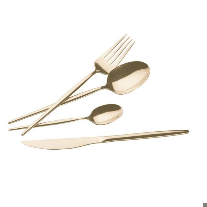 Set de couverts - BERLINGERHAUS - BH-3067 - 24 pièces - Acier inoxydable - Champagne doré