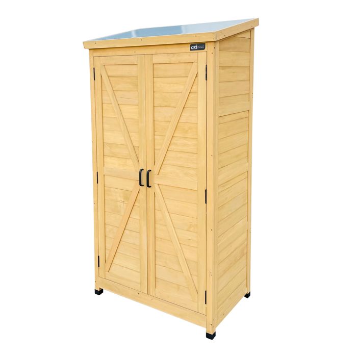 Armoire de jardin - AXI - Hugo - Bois de hemlock - 3 étagères - Système de fermeture magnétique Armoire de jardin - AXI - Hugo - Bois de hemlock - 3 étagères - Système de fermeture magnétique