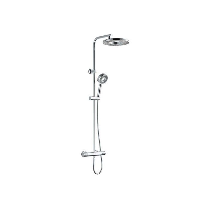 Colonne de douche thermostatique chrome Edouard Rousseau Hoop