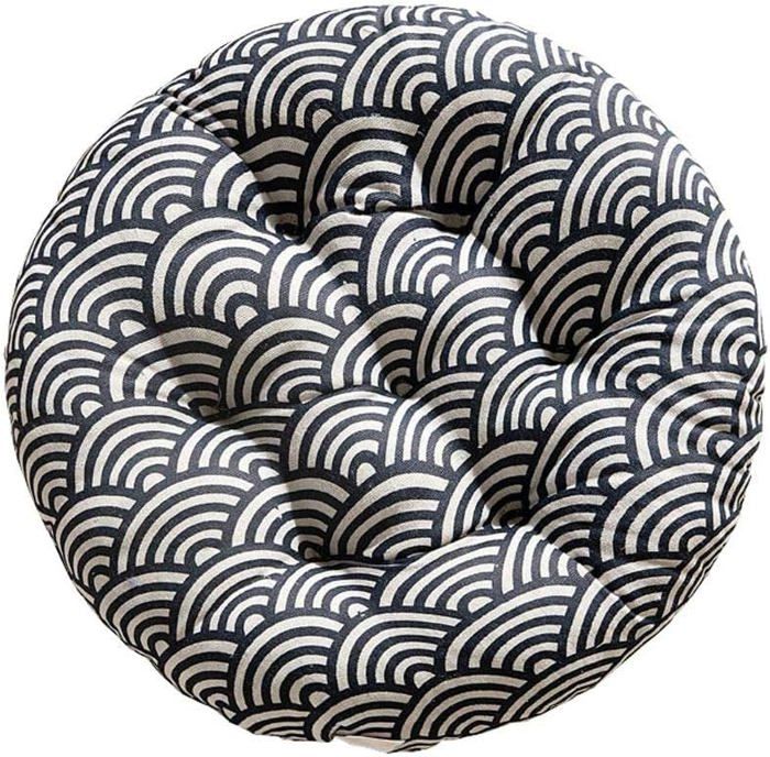 Coussin de chaise rond - HANDEIU - 40x40 cm - Multicolore - Confortable - Lavable