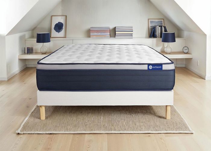 Ensemble sommier kit et matelas - ACTISOM - Actimemo Max - 180x220 cm - 26 cm - Soutien ferme Ensemble sommier kit et matelas - ACTISOM - Actimemo Max - 180x220 cm - 26 cm - Soutien ferme