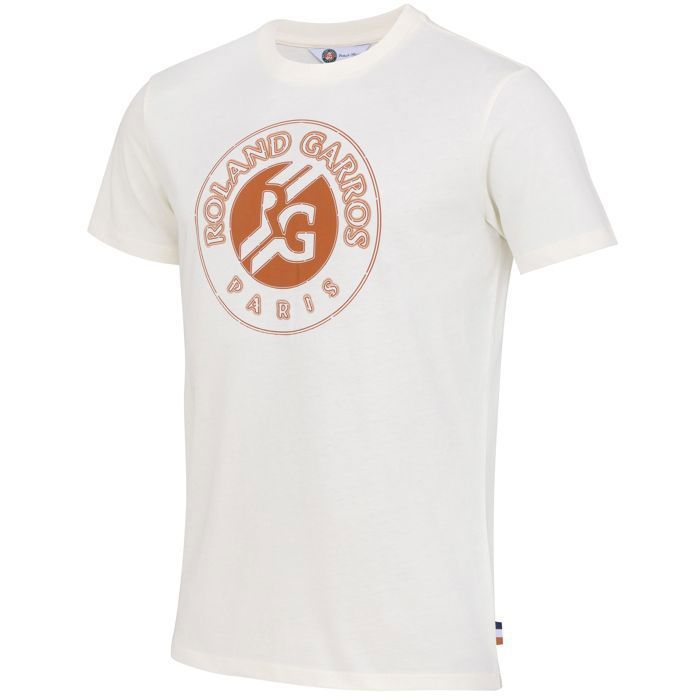 T-shirt - ROLAND GARROS - RG - Coton - Manches courtes - Blanc T-shirt - ROLAND GARROS - RG - Coton - Manches courtes - Blanc