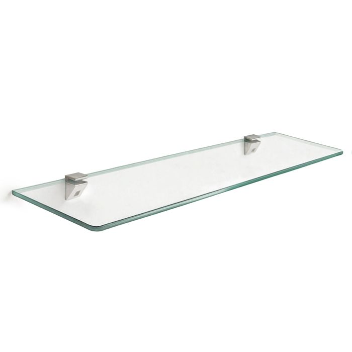 Tablette murale en verre haut de gamme étagère transparente décorative pour intérieur moderne ou classique – 60x13 – Tulup