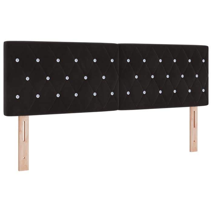 Black Friday Tête de lit - haute de gamme - avec tête de lit - haute de gamme - Noir 160 cm Cuir synthétique 0_796