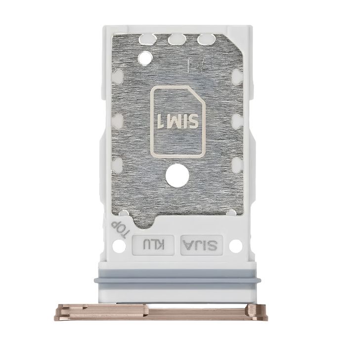 Samsung Tiroir Carte Sim Original pour Galaxy S22 / S22 Plus Compartiment Dual Nano Sim champagne
