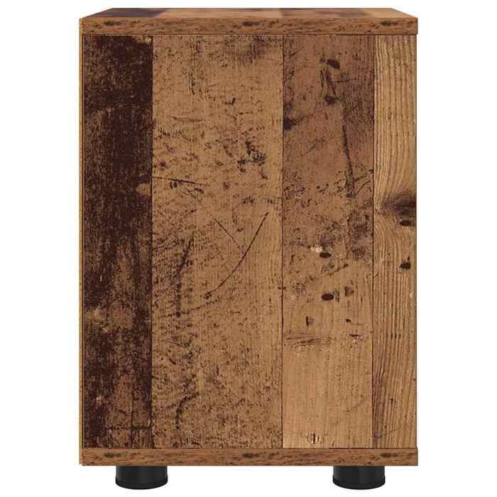 Tables de chevet (2 PCS) - ZENCORE - Lot de 2 armoires de chevet - Bois Ancien 30 5x30x43cm M8625329