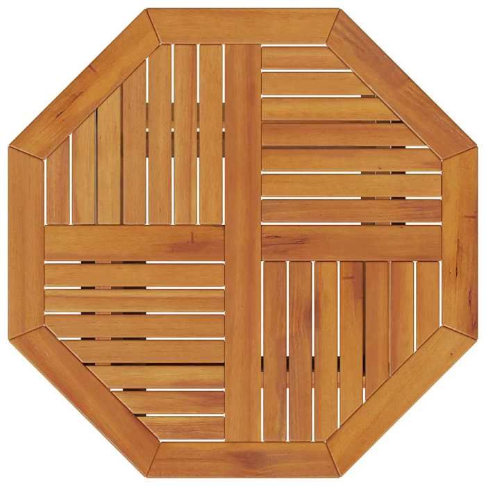 Table Balcon/Terrasse Brun - Magnifique Table pliable de jardin élégante - VENDUE SEULE - Ø70x75cm bois dacacia massif -t282051