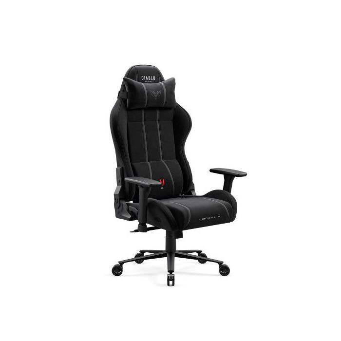 Fauteuil gaming en tissu noir Diablo X-One 2.0 Burned Black King