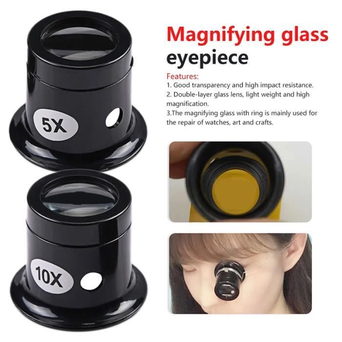 LOUPE OPTIQUE,30X--Bijoux de poche Loupe bijoutiers outils pour les