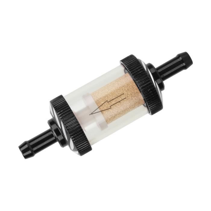Filtre à Carburant Universel En Aluminium Pour Moto, VTT, Auto - Dimensions 93x25x8 Mm, Réutilisable, Avec Verre Transparent