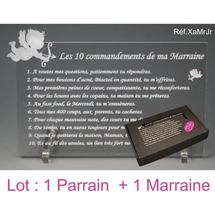 10 Commandements De Parrain Et Marraine Ange Texte Junior Bapteme Communion Achat Vente Cadre Photo Soldes Sur Cdiscount Des Le 20 Janvier Cdiscount